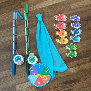 Melissa & Doug wooden spin and fish number learning play set